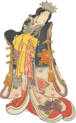 桜姫の浮世絵イラスト素材 Ukiyoe Stock