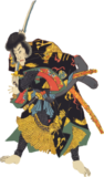 Free ukiyo-e item of A man wielding a sword