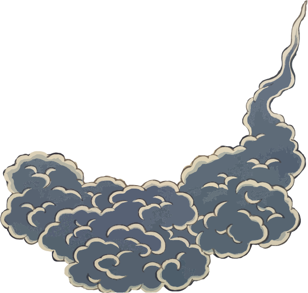 Free ukiyo-e item of cloud