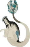 Free ukiyo-e item of The ghost that came out of the furoshiki
