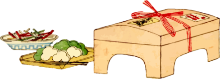 切り餅・草餅のカラー素材