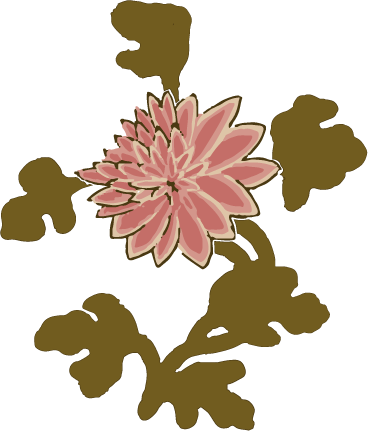 Free Download  item of Japanese style pattern_peach chrysanthemum