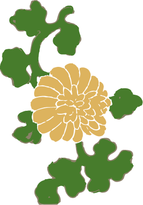 Free Download  item of Japanese style pattern_yellow chrysanthemum