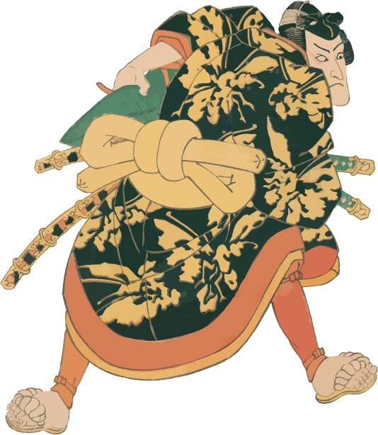 Free Ukiyo-e  item of A man in a strong costume