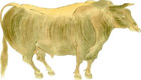 大和牛の浮世絵ダウンロード素材