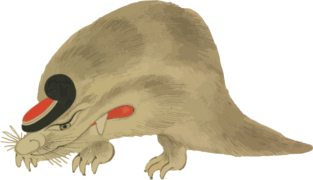 妖怪：沓頬（くつつら）の和風ダウンロード素材