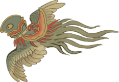 Freebie PNG –  Phantom bird flying in the sky