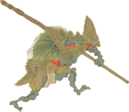 Freebie PNG –  A feather demon with a long stick
