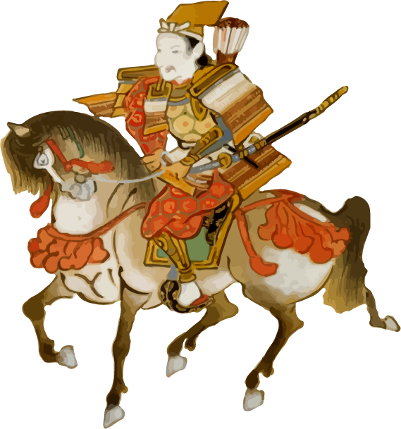 Free Japanese resource of Warlord riding a horse