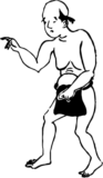 Free Japanese resource of A man wearing a loincloth