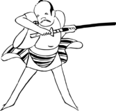 Free Download Materials of A man holding a sword