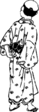 Free Japanese illustration of  Man’s back