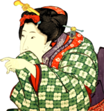 うわーなにあれ気持ち悪ーい、の娘さんの浮世絵素材