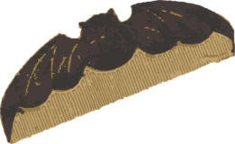 コウモリ柄の櫛の浮世絵ダウンロード素材