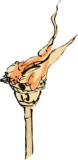 かがり火のゆる画素材