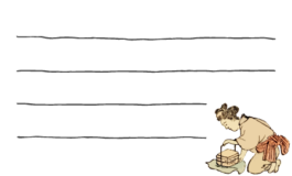 お土産に添えるメッセージカード素材