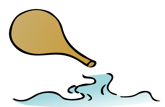 ひょうたんから流れる水 着色ver の浮世絵イラスト素材 Ukiyoe Stock